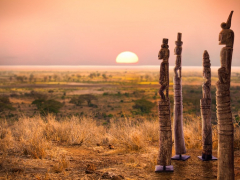 Atmosphère déco Statues en bois Afrique Asie