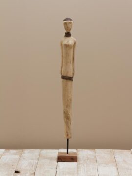 Personnage féminin bois sculpté Tribu